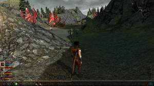 Dragon Age 2 : In den Sunderhügel findet die Gruppe das Lager der Dalish-Elfen.