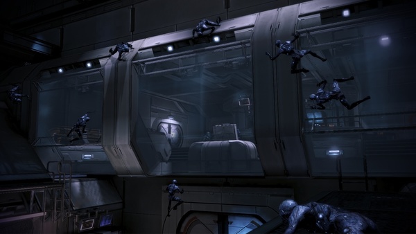 Mass Effect 3 : Überall streifen ausgebrochene »Versuchskaninchen« als entstellte Husks umher.