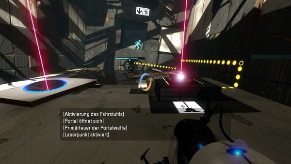 Portal 2 : Laser können durch Portale weitergeleitet werden.