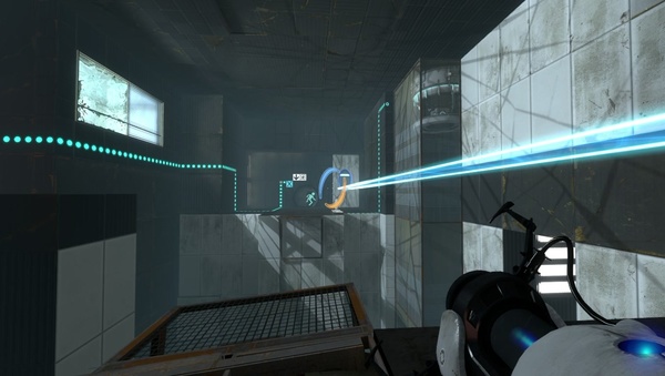 Portal 2 : Die Lichtbrücken können weitergeleitet werden.