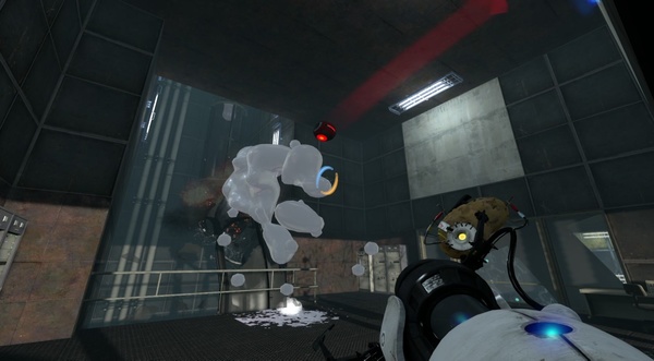 Portal 2 : Zerstören Sie durch die Kugeln die Röhre in Ihrem Raum.